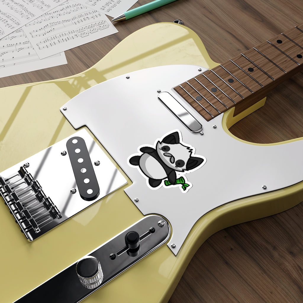 Panda Cat Die-Cut Sticker