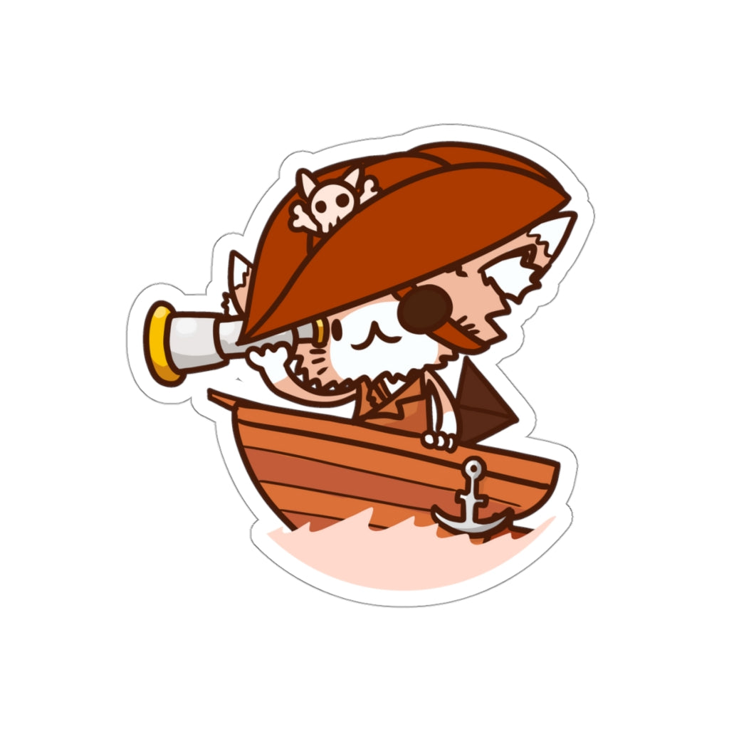 Pirate Cat Die-Cut Sticker