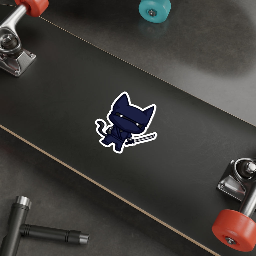 Ninja Cat Die-Cut Sticker
