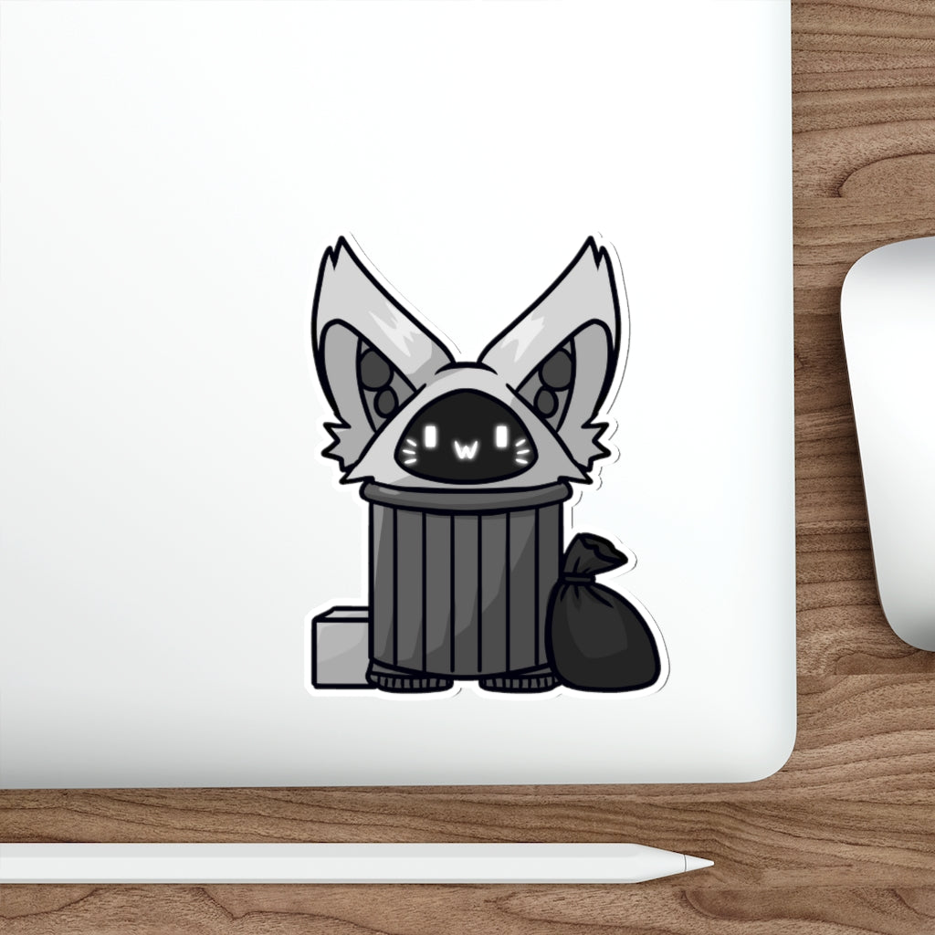 Trash Cat Die-Cut Sticker