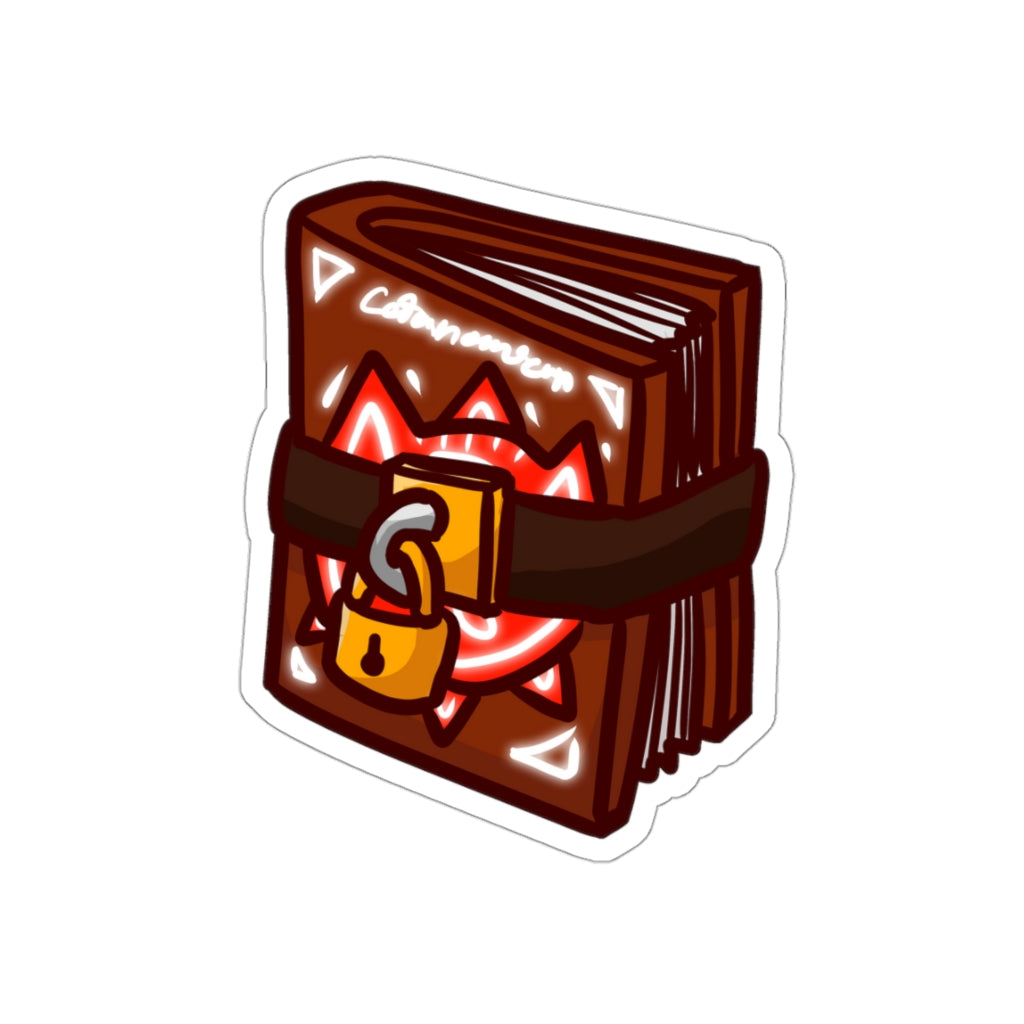 Grimoire Cat Die-Cut Sticker