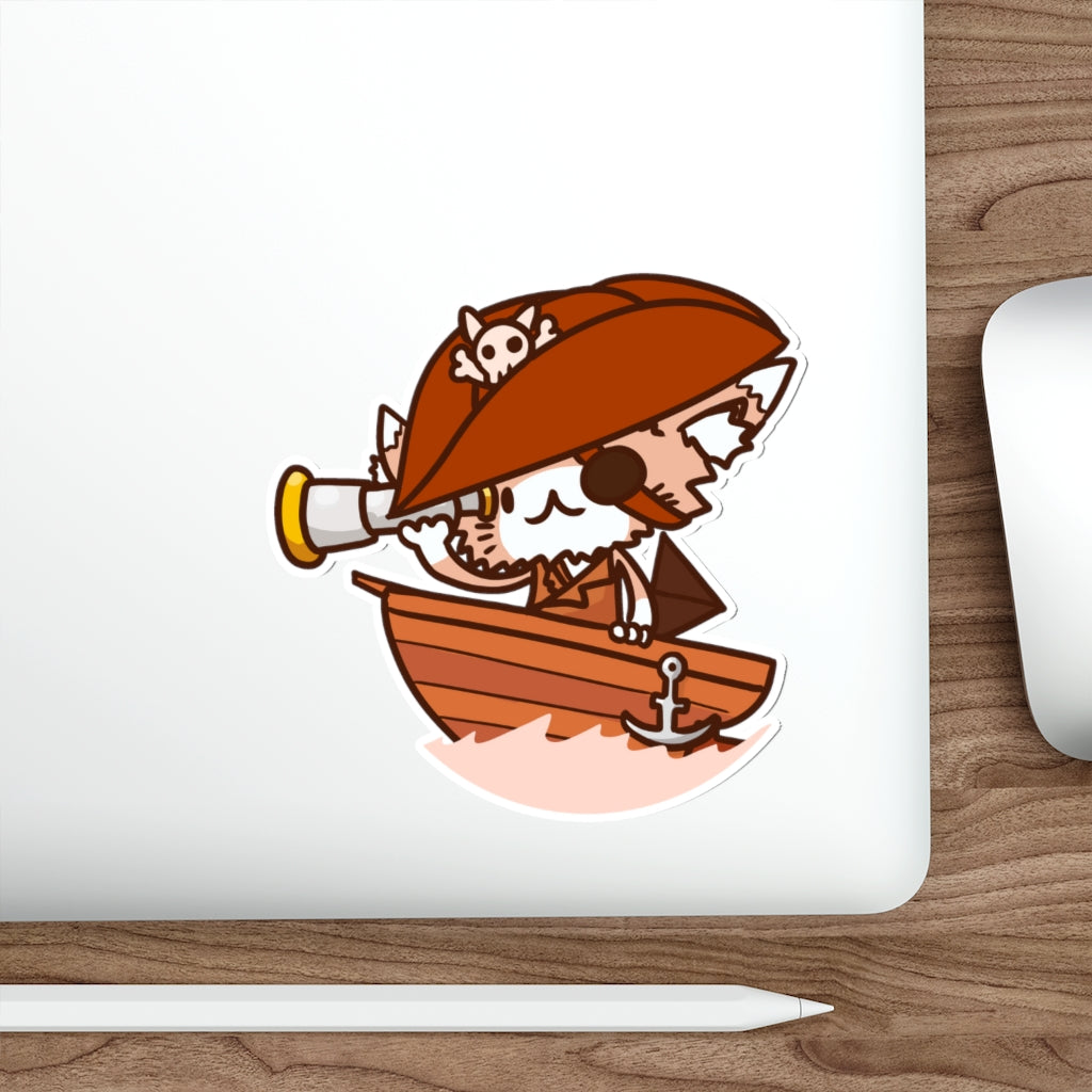 Pirate Cat Die-Cut Sticker