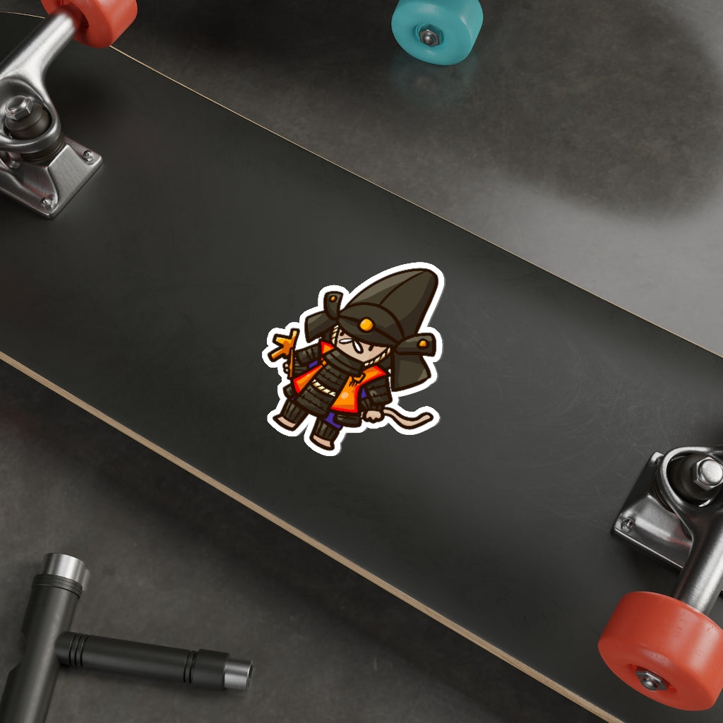 Hatamoto Samurai Cat Die-Cut Sticker