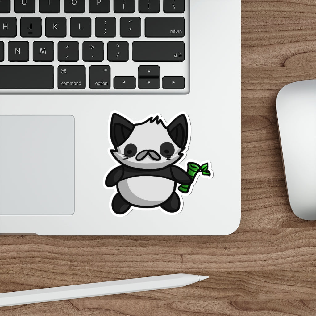 Panda Cat Die-Cut Sticker
