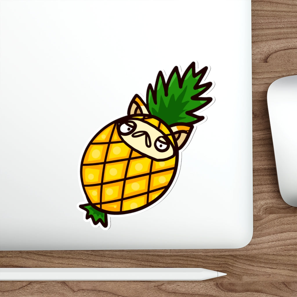 Pineapple Cat Die-Cut Sticker