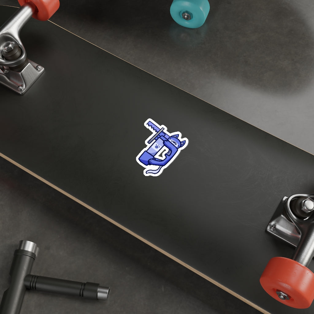 Jigsaw Cat Die-Cut Sticker