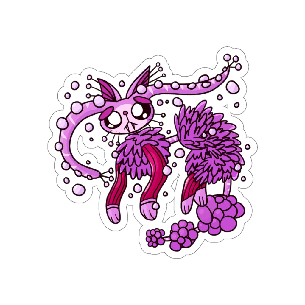 Suction Cup Cat Die-Cut Sticker