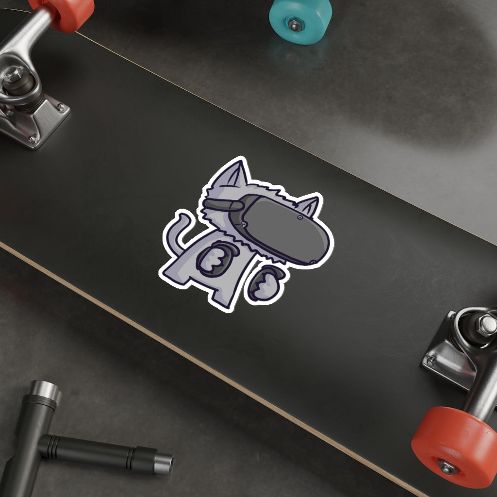 VR Cat Die-Cut Sticker