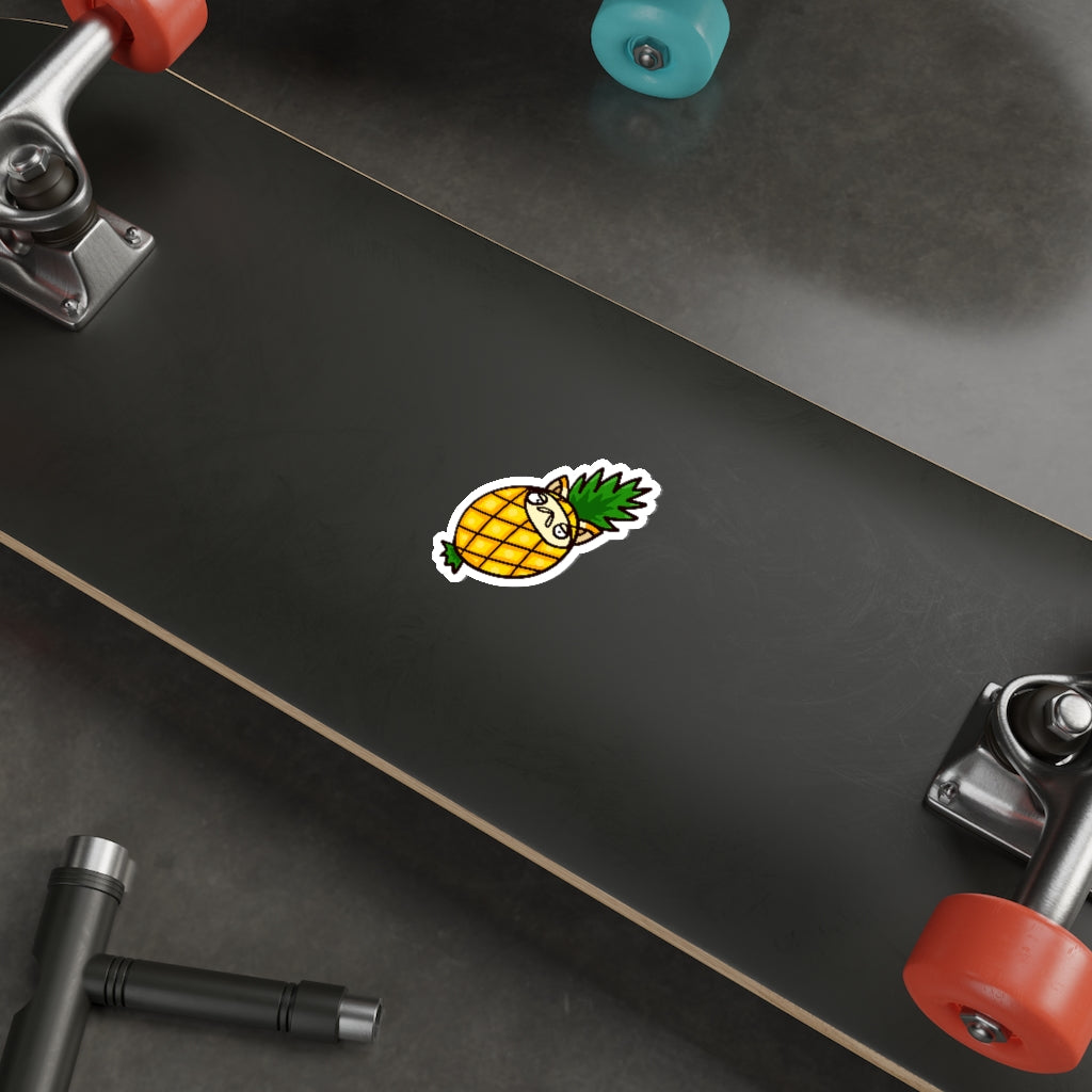 Pineapple Cat Die-Cut Sticker