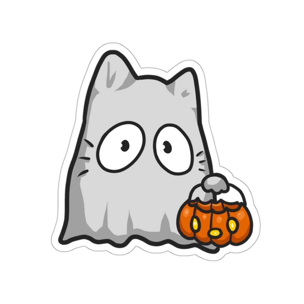 Halloween Cat Die-Cut Sticker