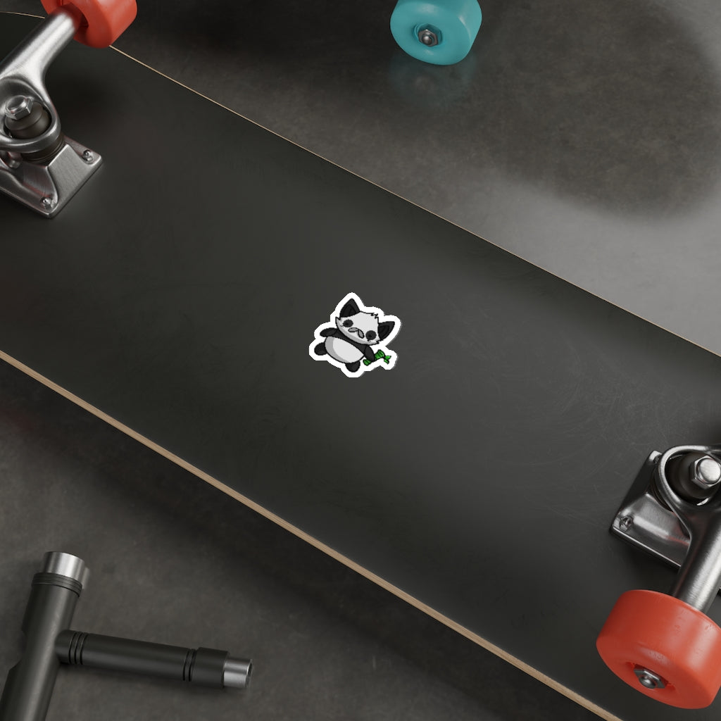Panda Cat Die-Cut Sticker
