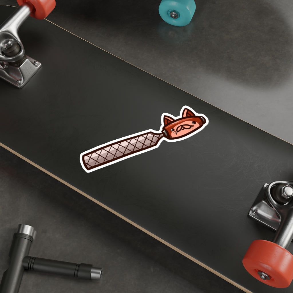 File Cat Die-Cut Sticker