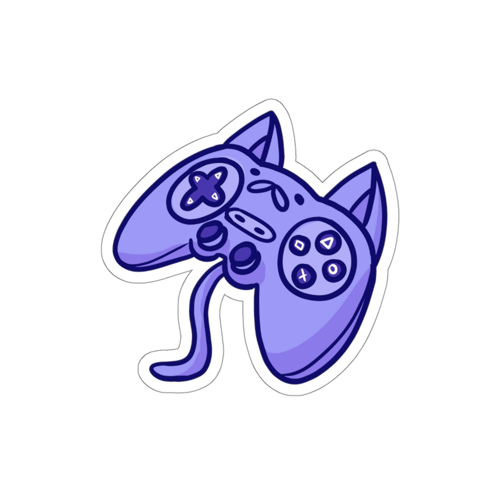 Controller Cat Die-Cut Sticker