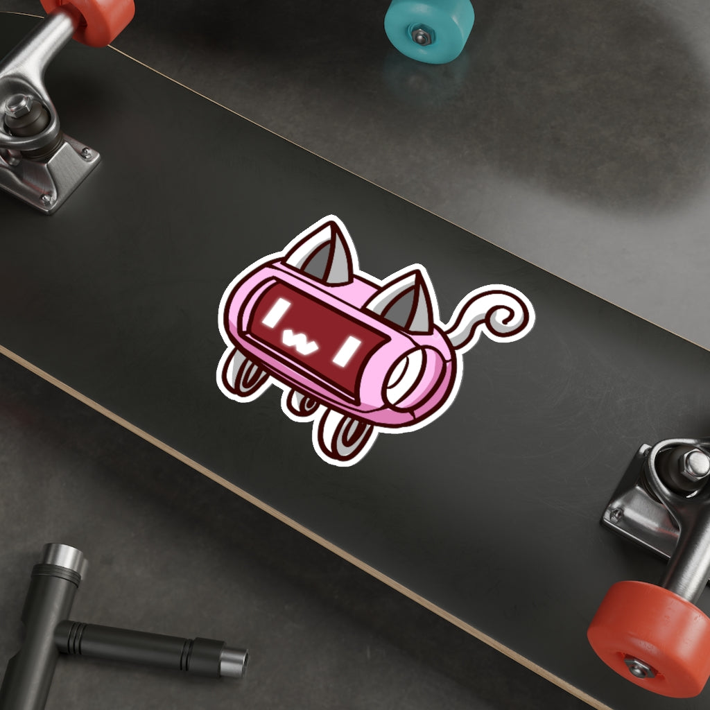 Speaker Cat Die-Cut Sticker