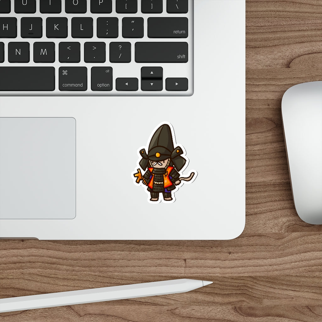 Hatamoto Samurai Cat Die-Cut Sticker
