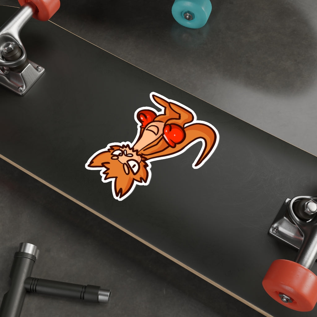 Kangaroo Cat Die-Cut Sticker