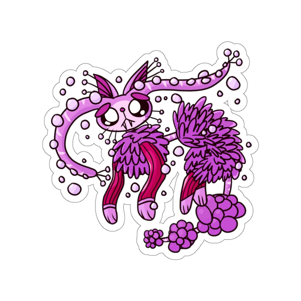 Suction Cup Cat Die-Cut Sticker