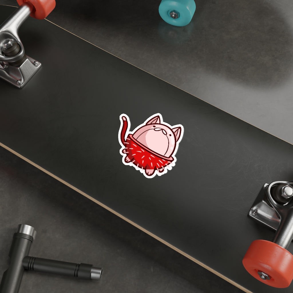 Rambutan Cat Die-Cut Sticker