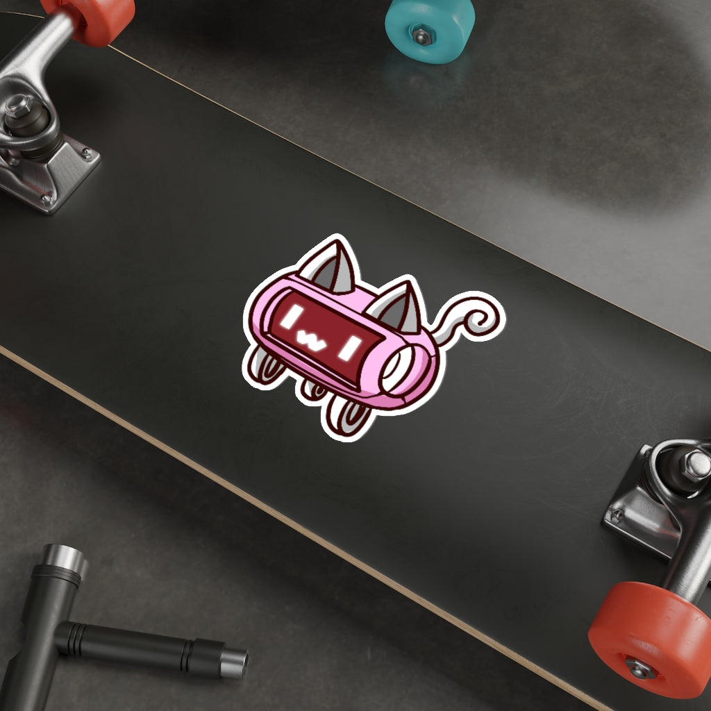 Speaker Cat Die-Cut Sticker