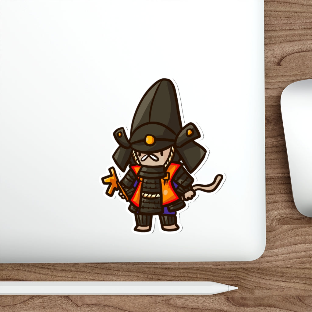 Hatamoto Samurai Cat Die-Cut Sticker