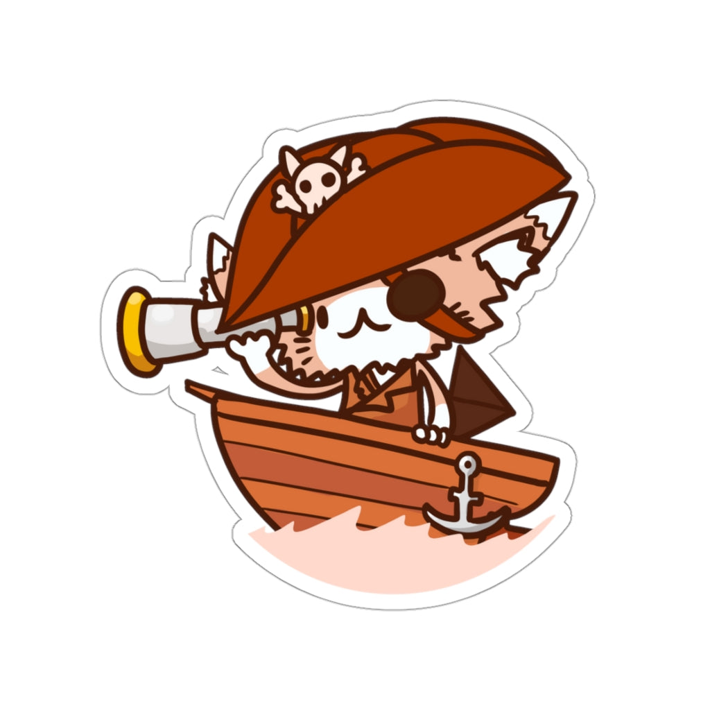 Pirate Cat Die-Cut Sticker