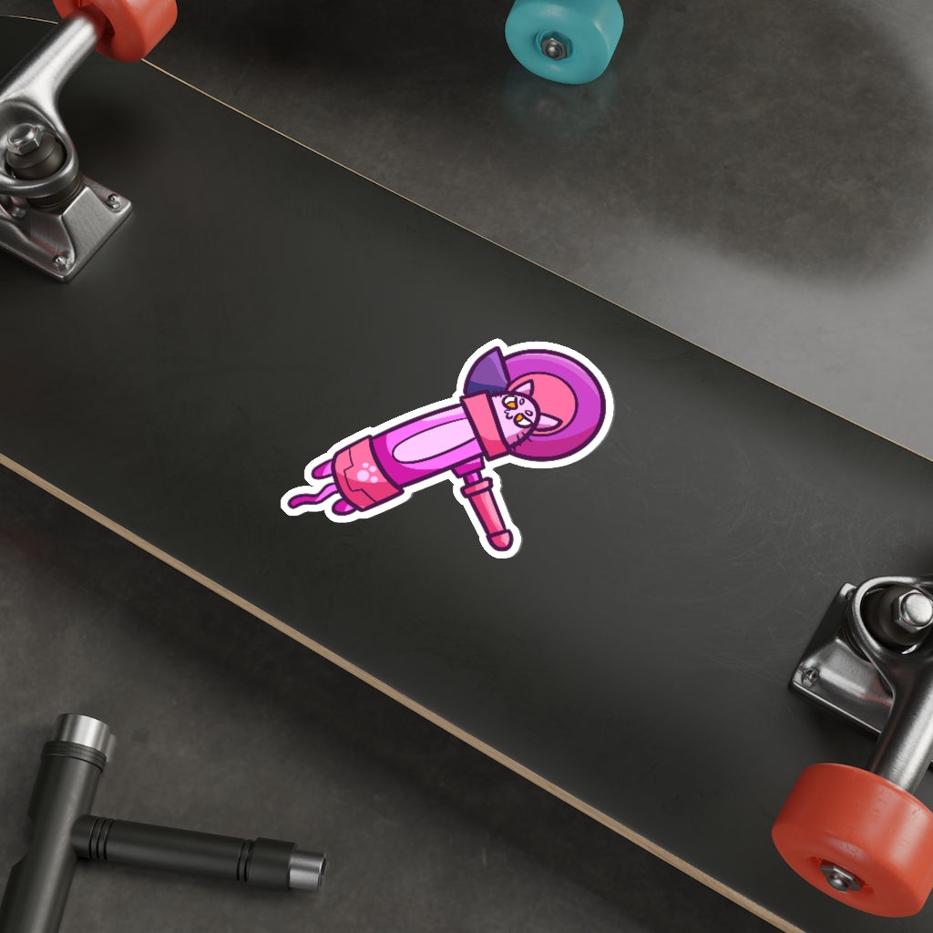 Angle Grinder Cat Die-Cut Sticker