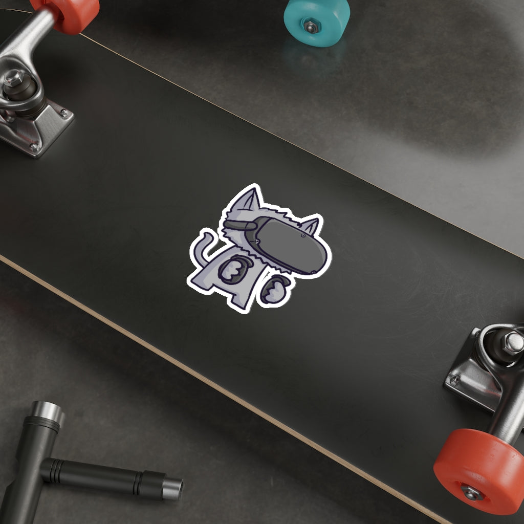 VR Cat Die-Cut Sticker