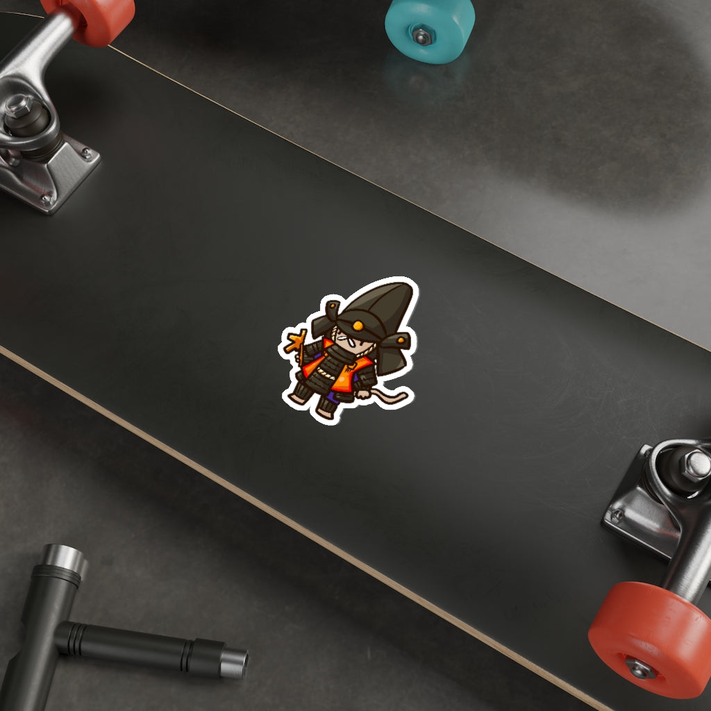 Hatamoto Samurai Cat Die-Cut Sticker