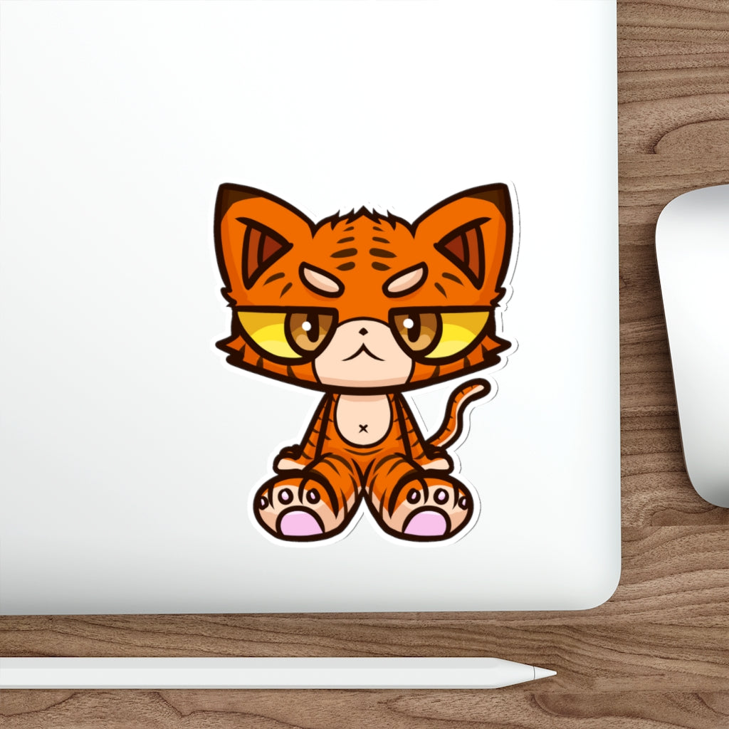 Tiger Cat Die-Cut Sticker