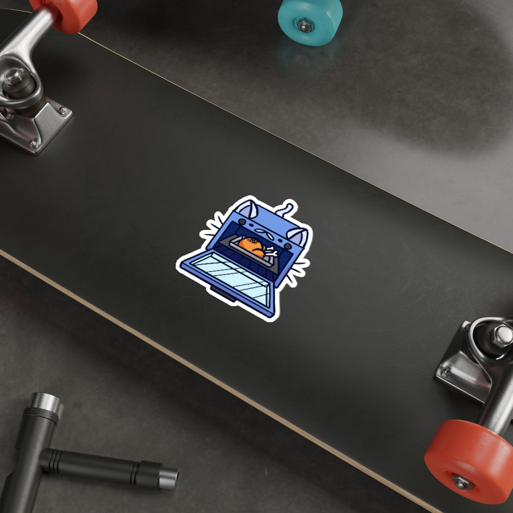 Oven Cat Die-Cut Sticker