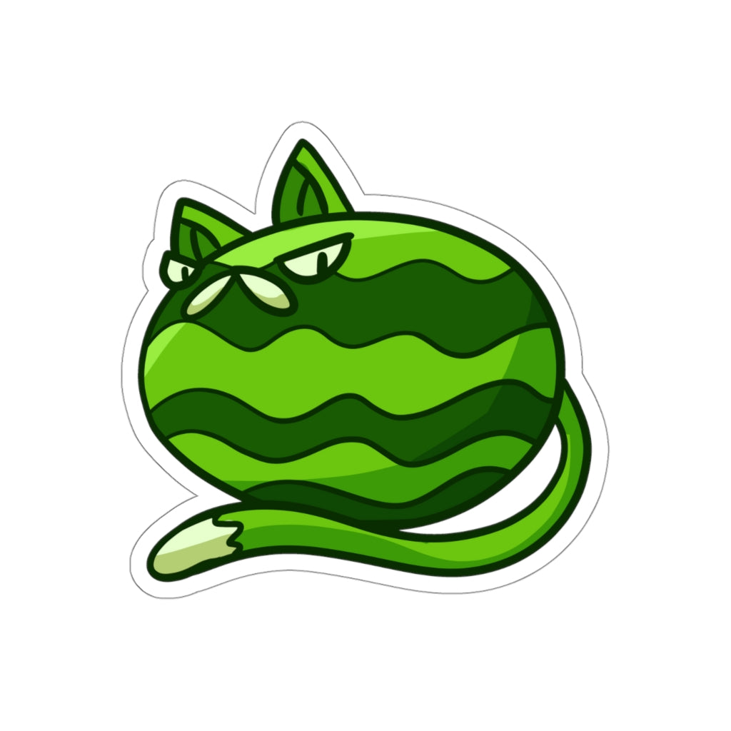Watermelon Cat Die-Cut Sticker