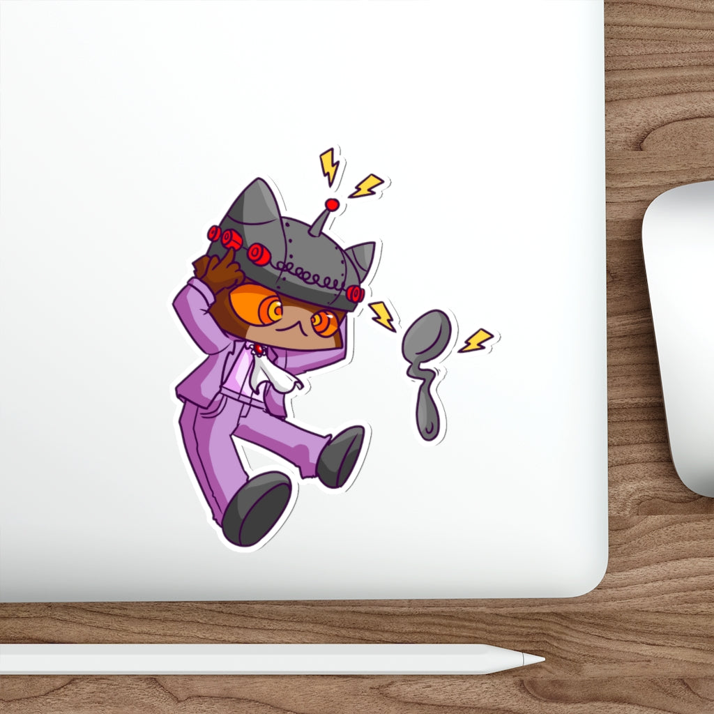 Psychic Cat Die-Cut Sticker