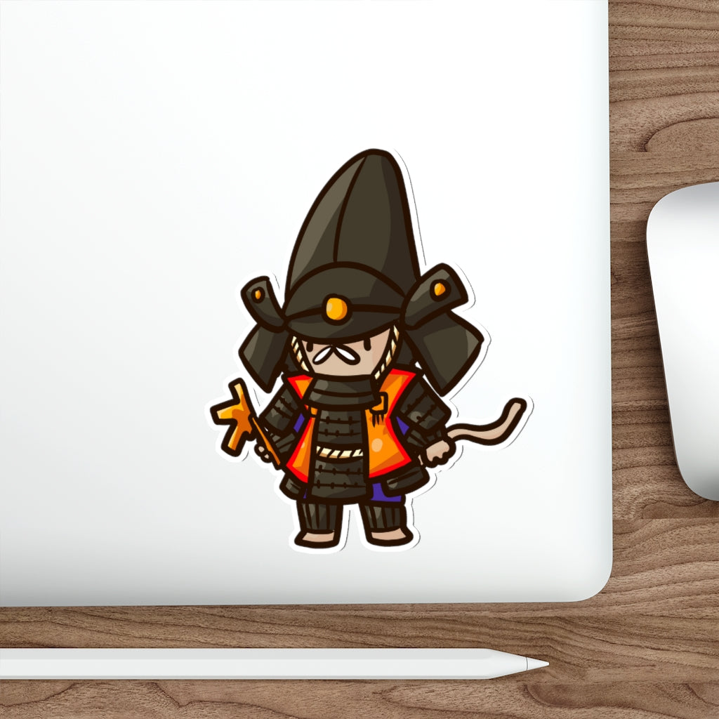 Hatamoto Samurai Cat Die-Cut Sticker