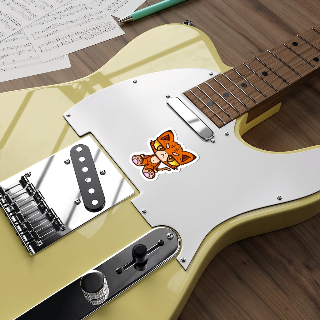 Tiger Cat Die-Cut Sticker