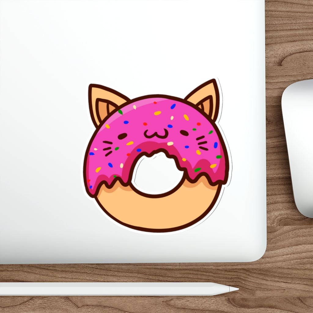 Donut Cat Die-Cut Sticker