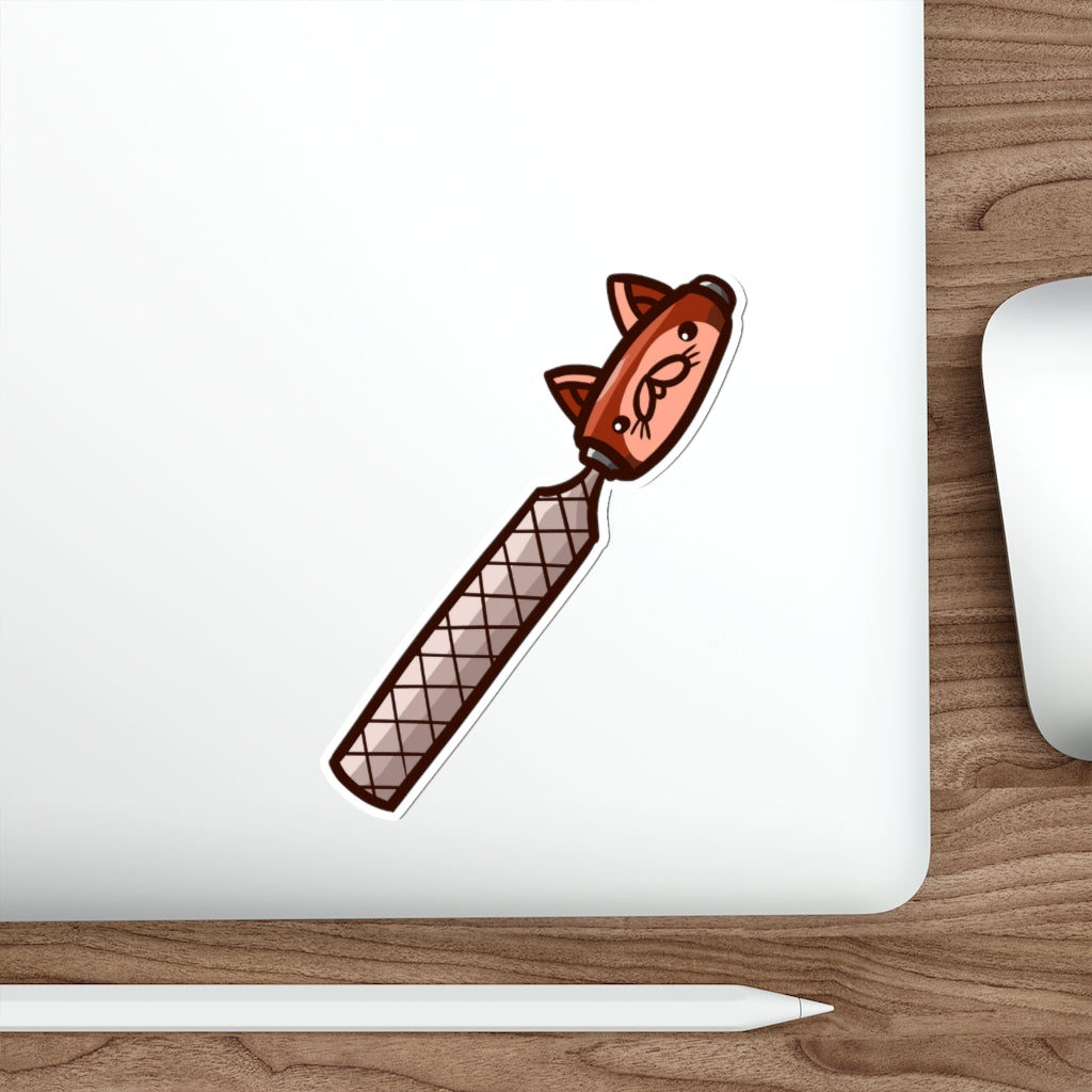 File Cat Die-Cut Sticker