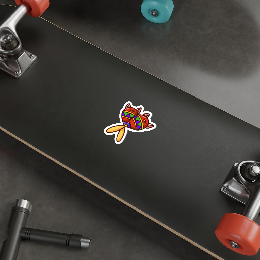 Maraca Cats Die-Cut Sticker