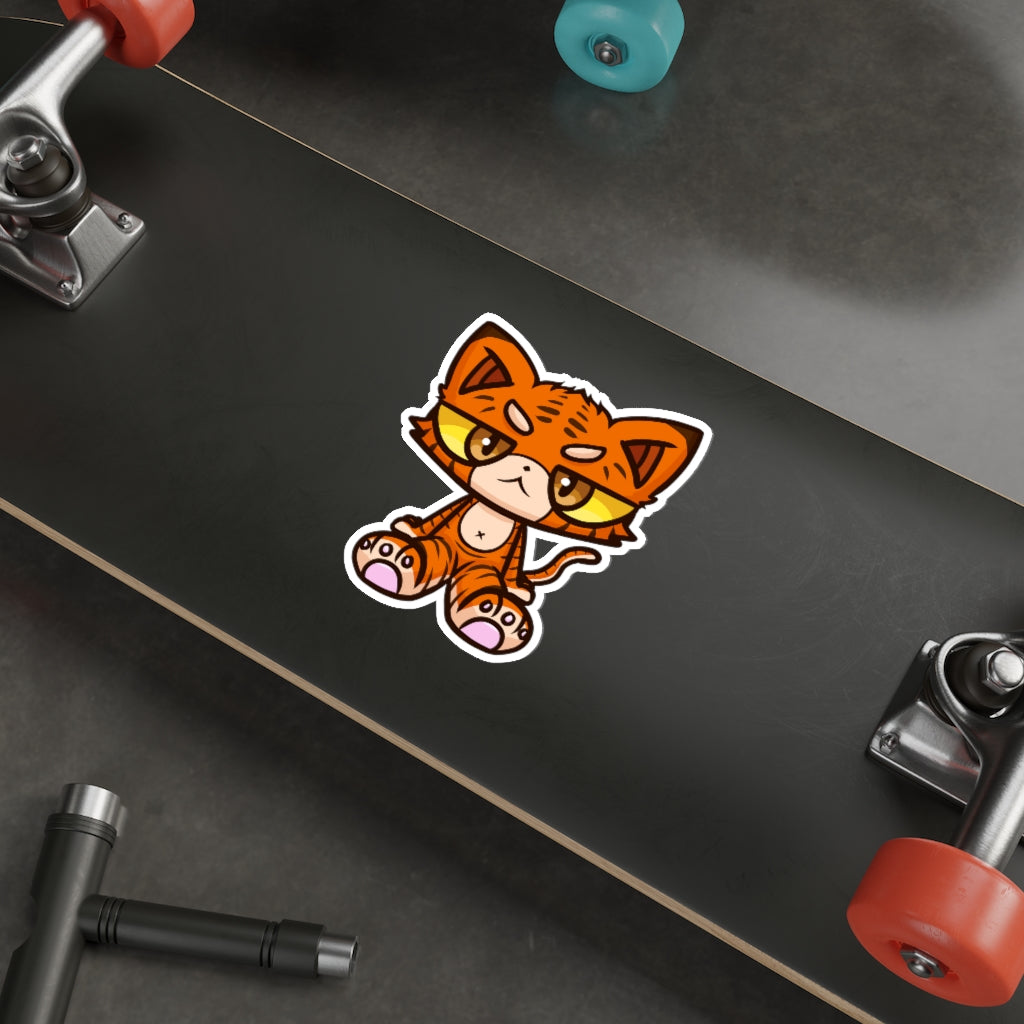 Tiger Cat Die-Cut Sticker