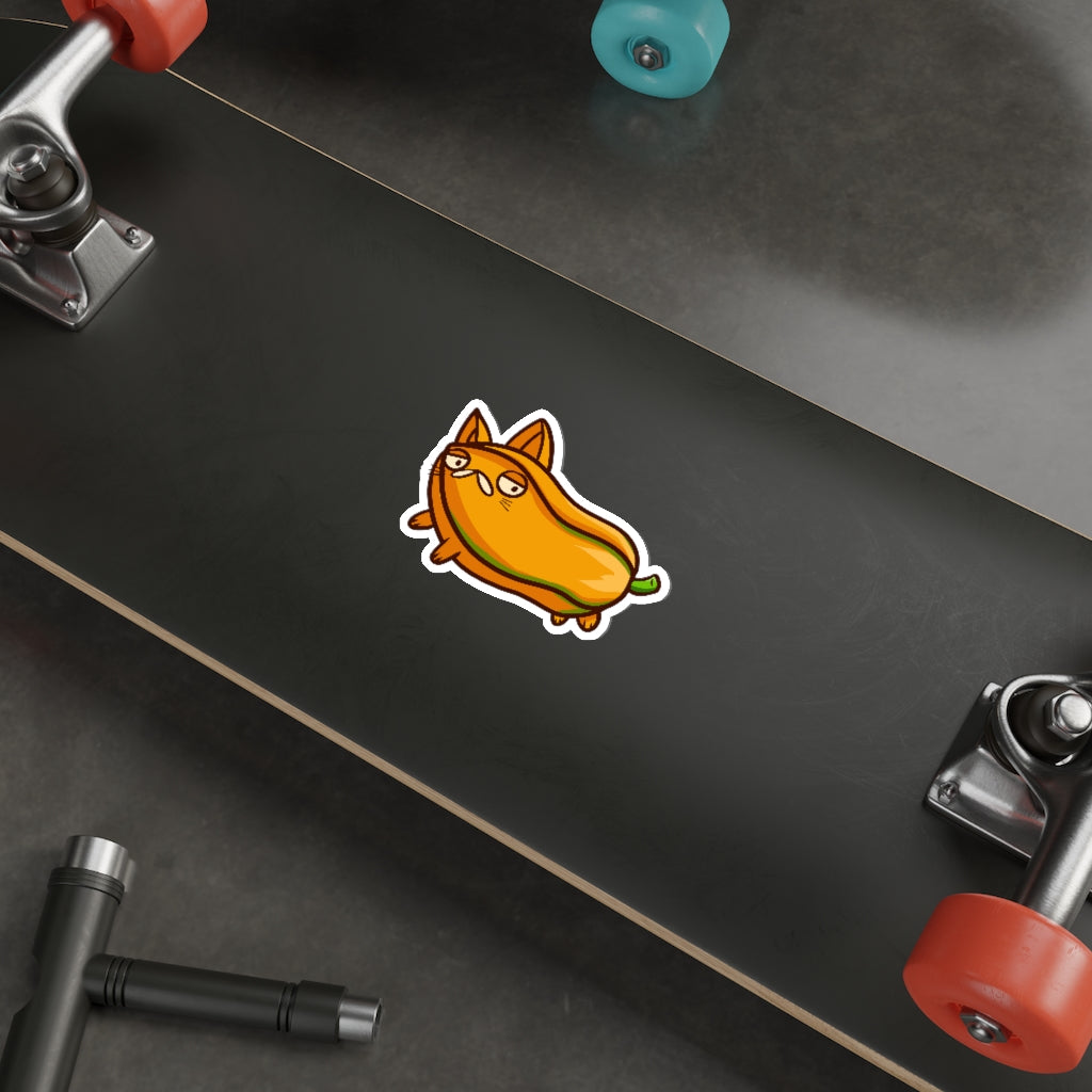Papaya Cat Die-Cut Sticker