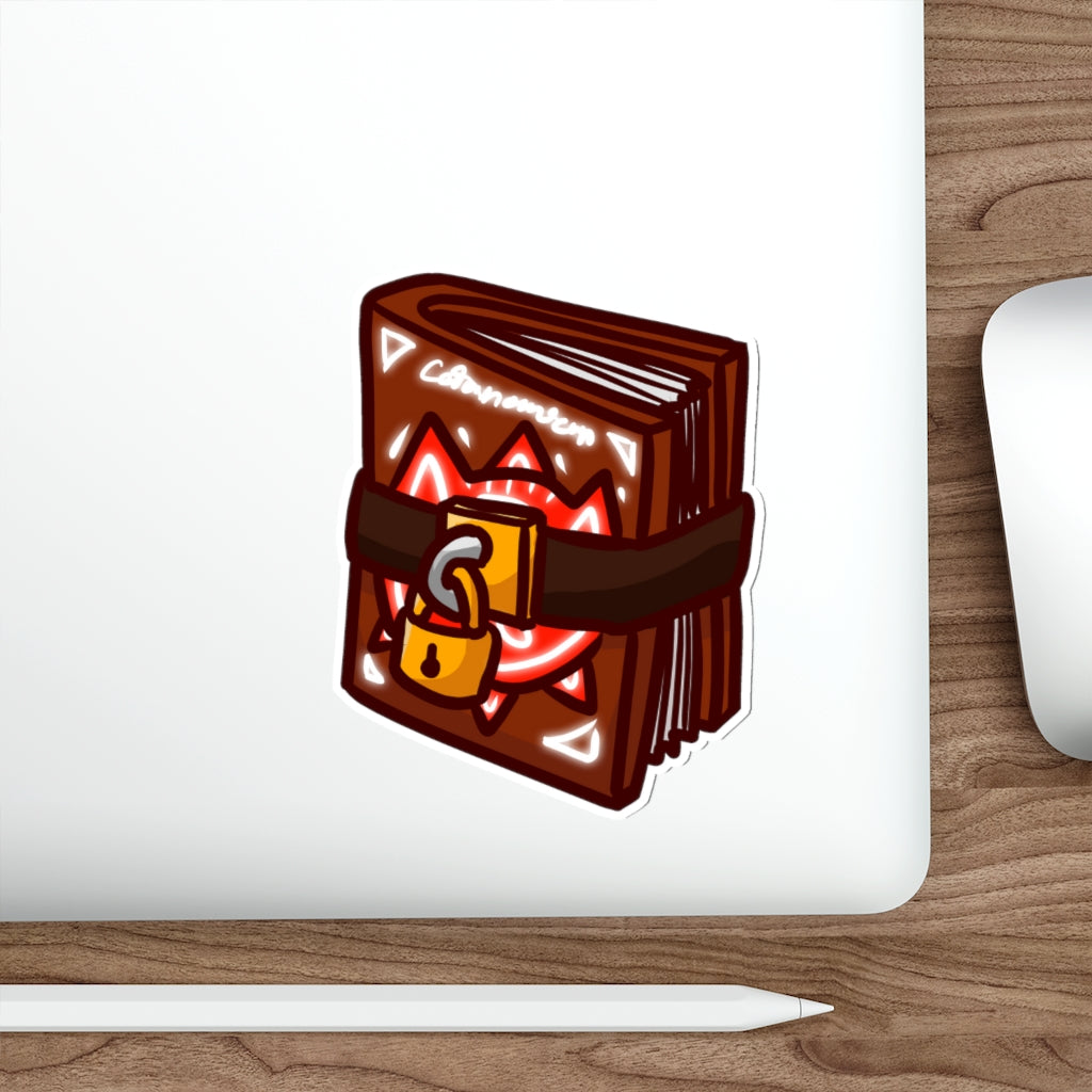 Grimoire Cat Die-Cut Sticker