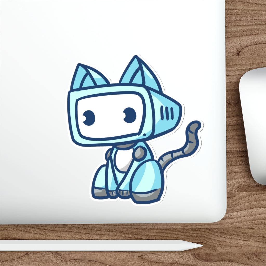 Pet Robot Cat Die-Cut Sticker