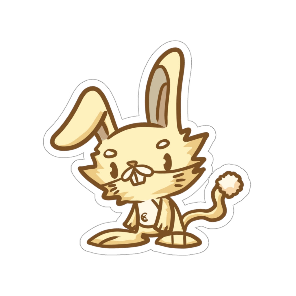 Rabbit Cat Die-Cut Sticker