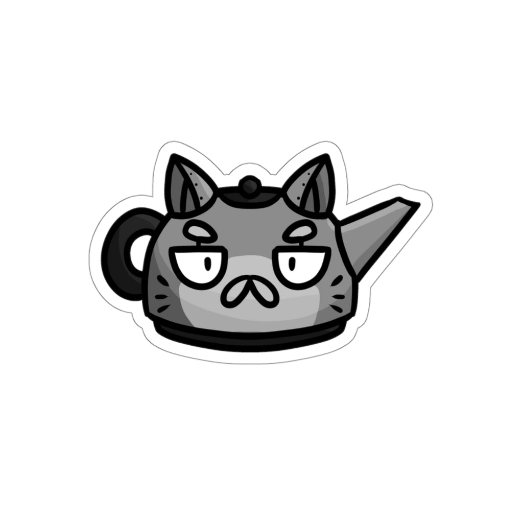 Kettle Cat Die-Cut Sticker