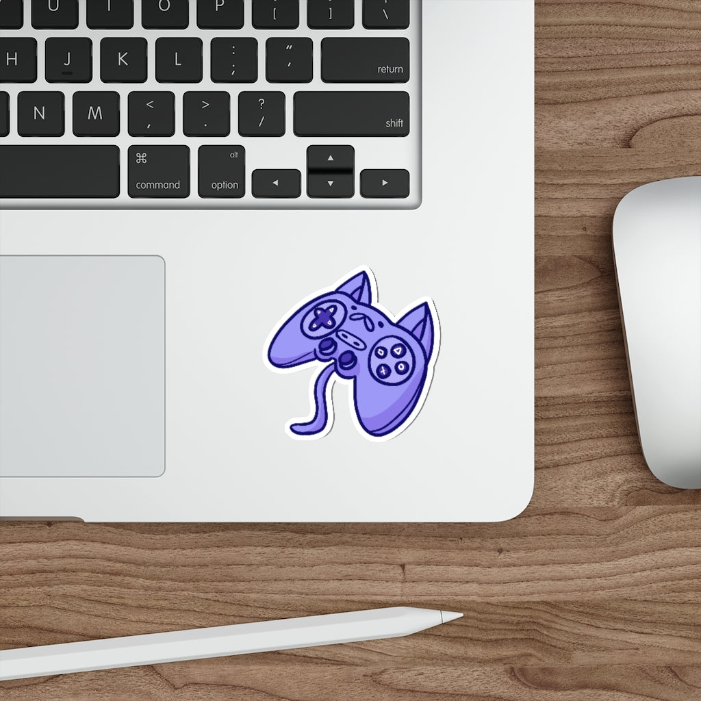 Controller Cat Die-Cut Sticker