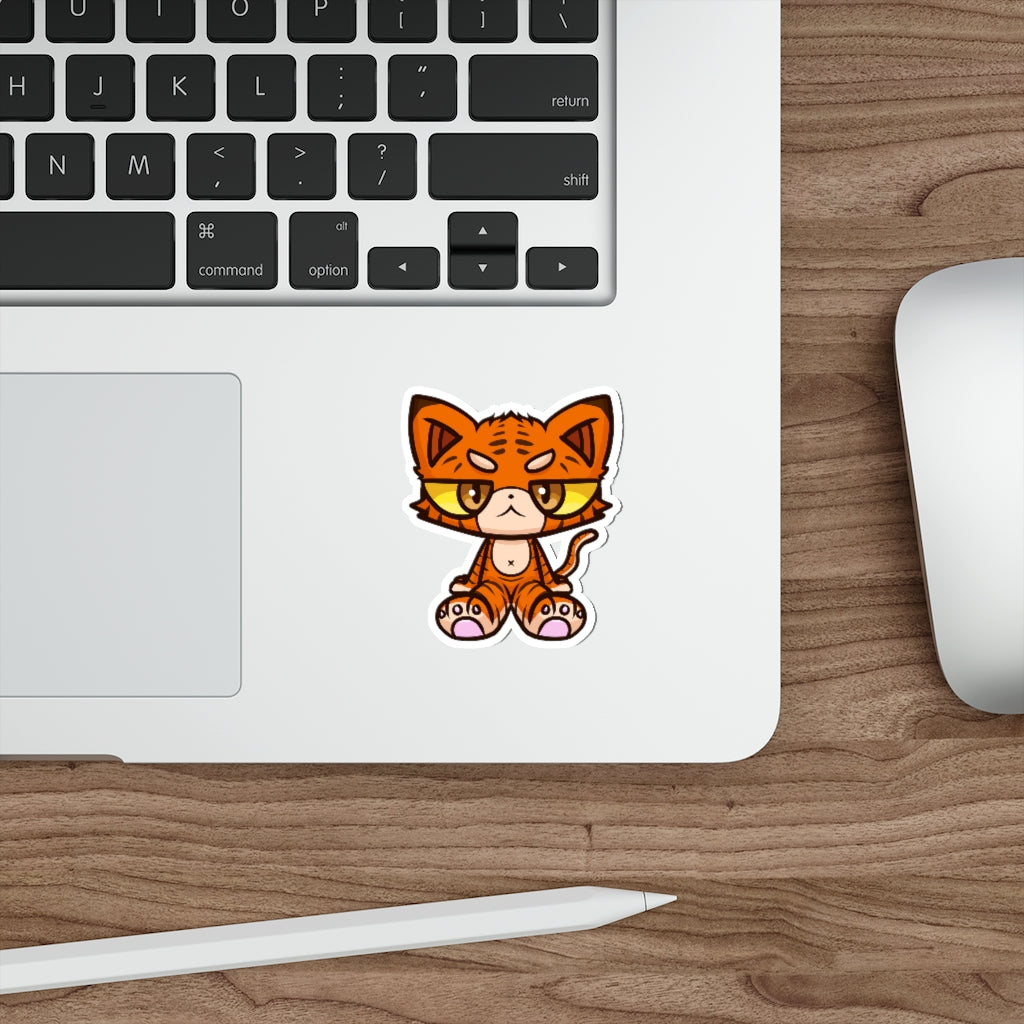 Tiger Cat Die-Cut Sticker