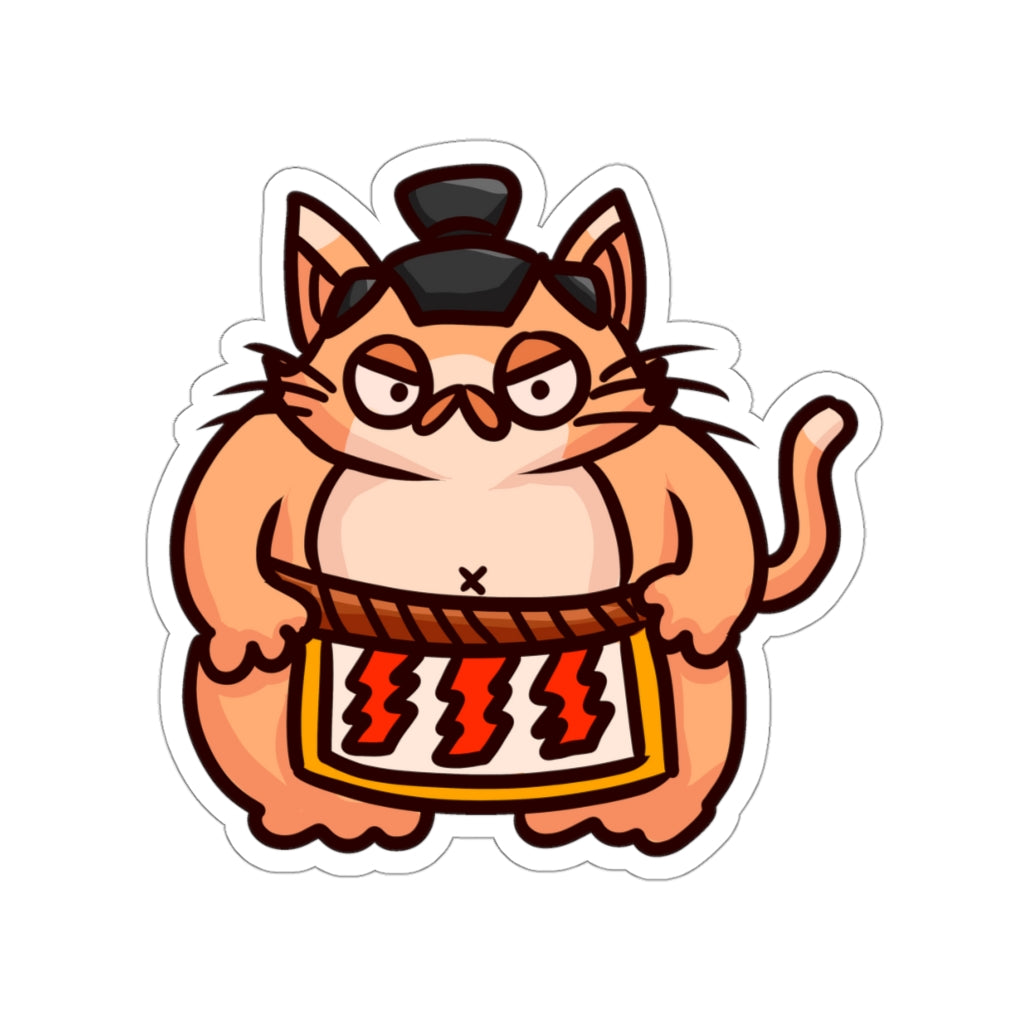 Sumo Cat Die-Cut Sticker