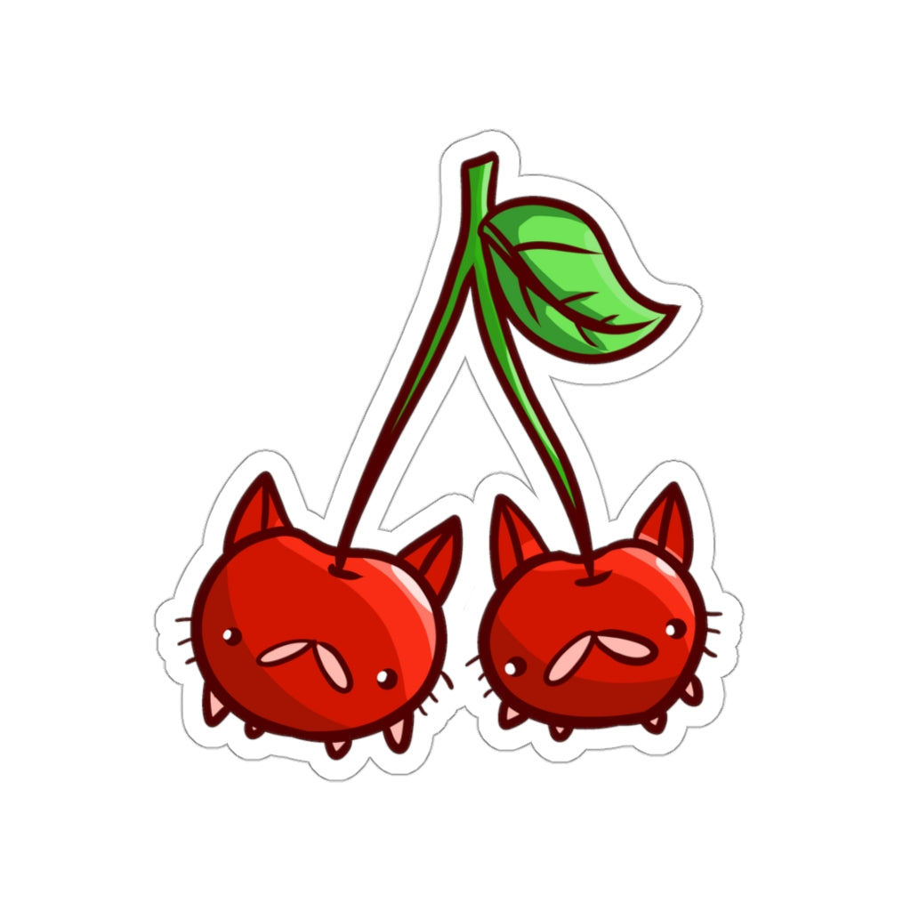 Cherry Cats Die-Cut Sticker