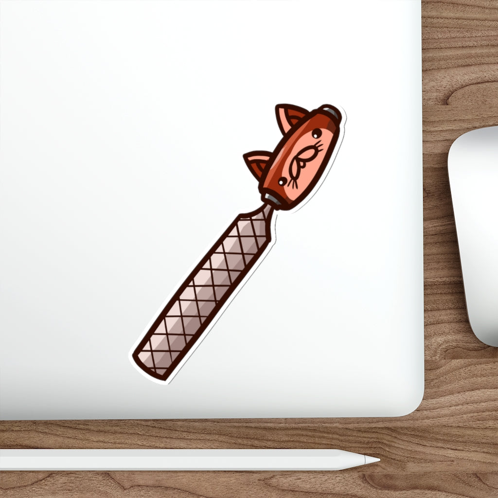 File Cat Die-Cut Sticker
