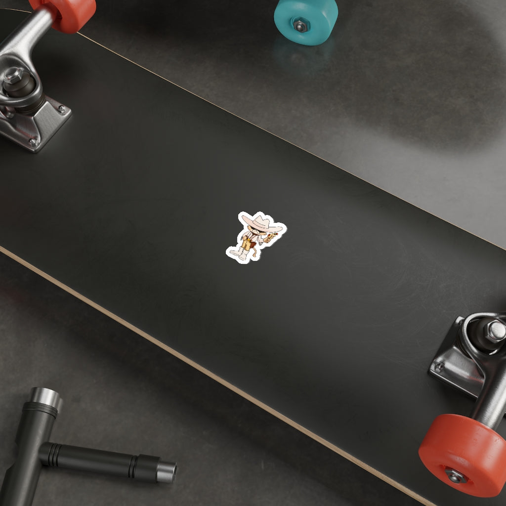 Cowboy Cat Die-Cut Sticker