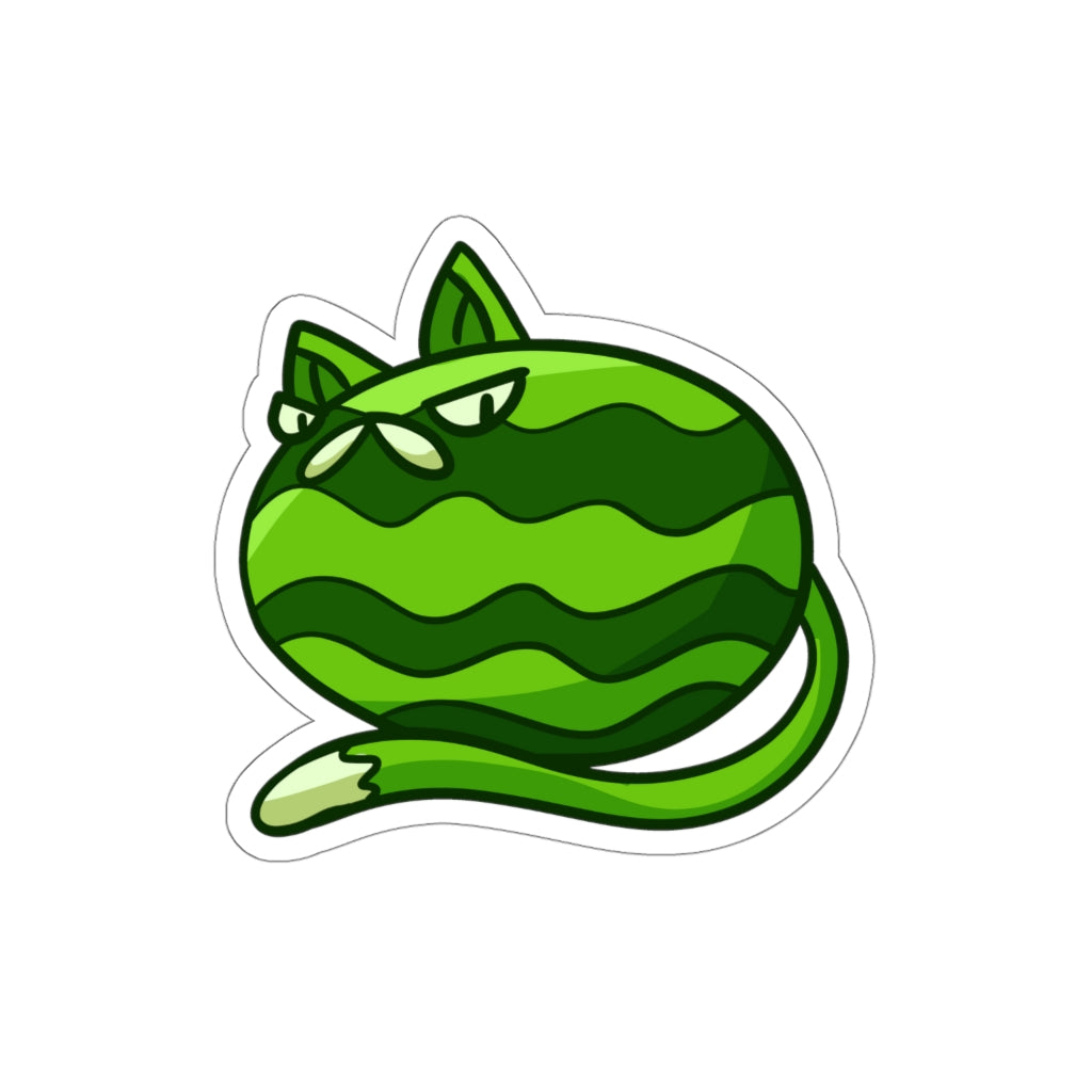 Watermelon Cat Die-Cut Sticker